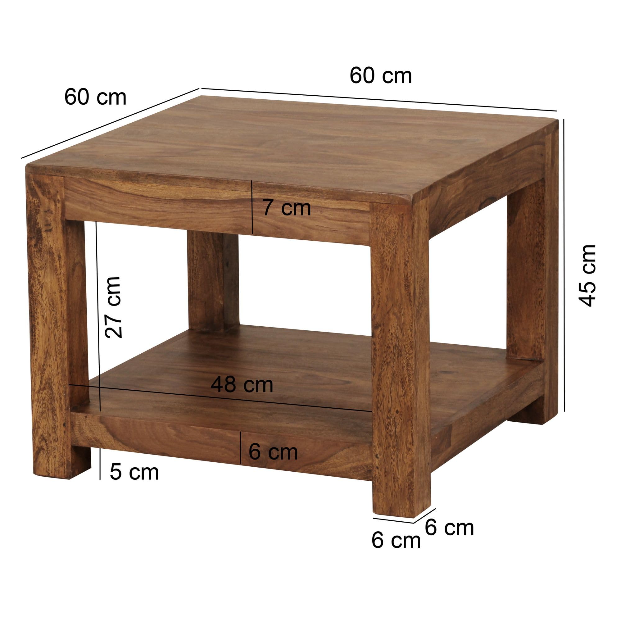 ANCONA #101 Tavolino da salotto in legno di sheesham - laccato / marrone 120x60