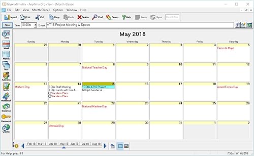 Miniatura 4 de AnyTime Organizer Standard 16 Descarga de PC