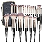 MAGEFY Makeup Brushes, 22 Pcs Professional Premium Synthetic Makeup Brush Set with Case, Foundation Eyeshadow Brush Travel Make up Brushes Set (Blackgold)