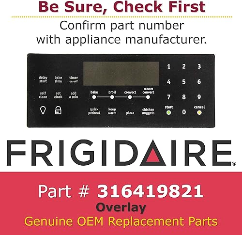 Miniatura 2 de GENUINE Frigidaire 316419821 Surlay Range/Estufa/Horno
