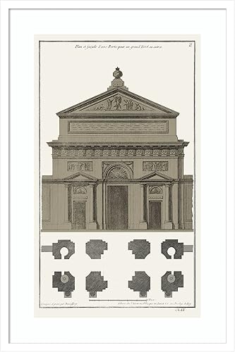 Amanti Art Framed Wall Art Print 33x22 Buildings And Facades II by Vision Studio, Architecture Wall Art, Vintage Decor, Large Poster Painting Svelte