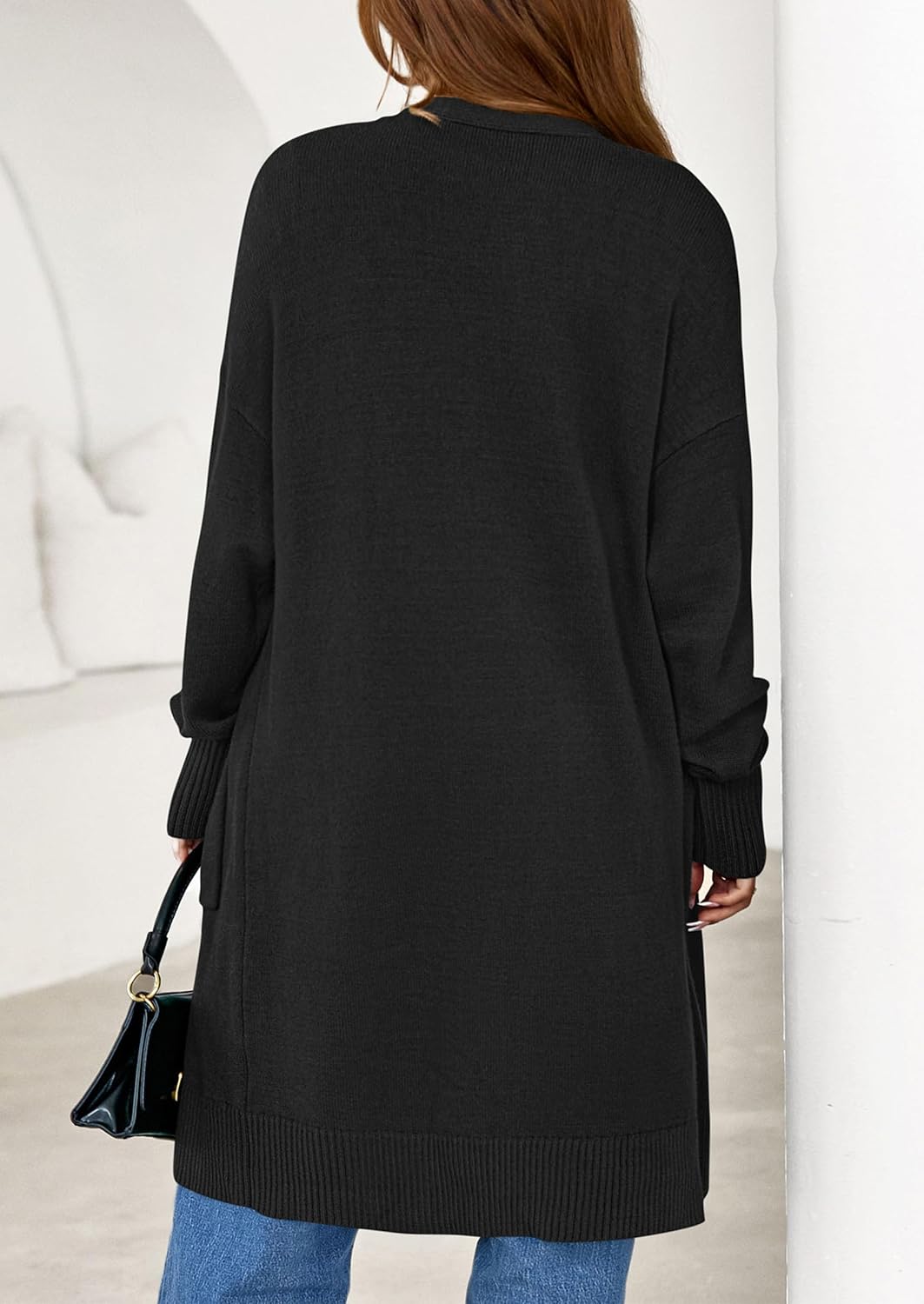 PRETTYGARDEN Women's Long Oversized Cardigans 2026 Fall Trendy Long Sleeve Open Front Chunky Sweater Knit Winter Clothing