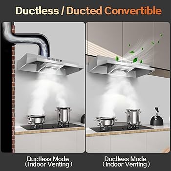 Amazon.com: Zomagas 24 inch Range Hood Under Cabinet