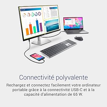 Dell S2722DC Monitor - 27-inch WQHD (2560x1440) 75Hz 4Ms Display