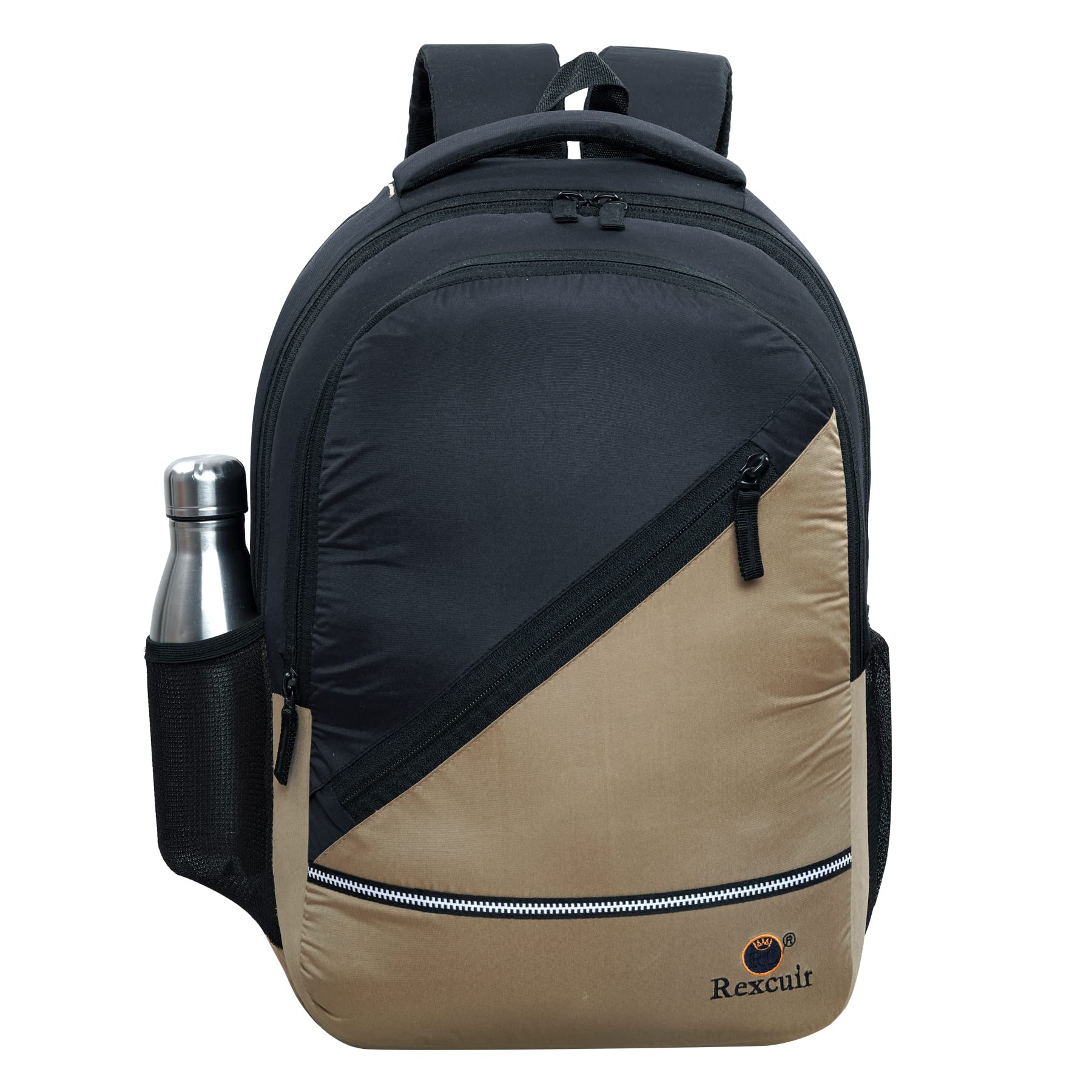 RC Rexcuir 35L Water Resistant 15.6 inch Laptop Bag for Men/Backpack for Men, Black & Brown | Office Bag for Men/Office Bag for Women with Padded Laptop Compartment (B0C1KQHWG2) Amazon Price History, Amazon Price Tracker