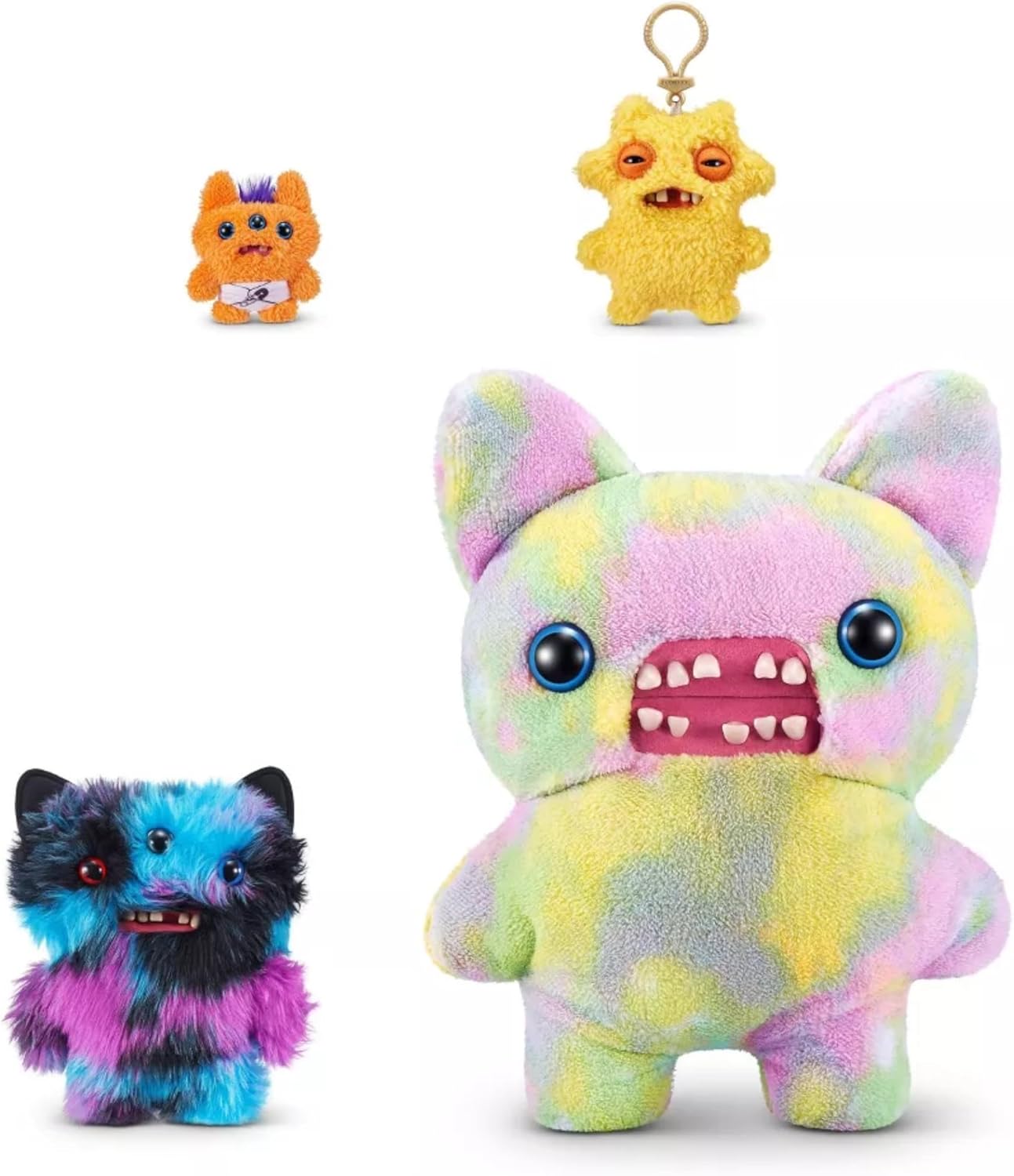 ZURU Fuggler Funny Ugly Monster Plush Toy - 9 in Butt Ugly Pets (Reek-O - Black Cat)
