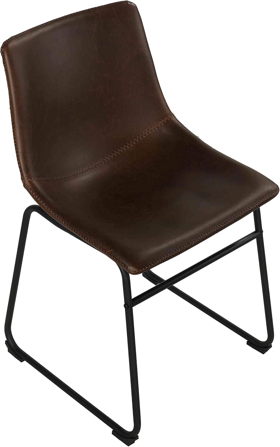Black Friday - 60% OFF Cortesi Home Casablanca Dining Chair in Distressed Coffee Brown Faux Leather, Set of 2 Big Sale Cortesi Home Casablanca Dining Chair in Distressed Coffee Brown Faux Leather, Set of 2