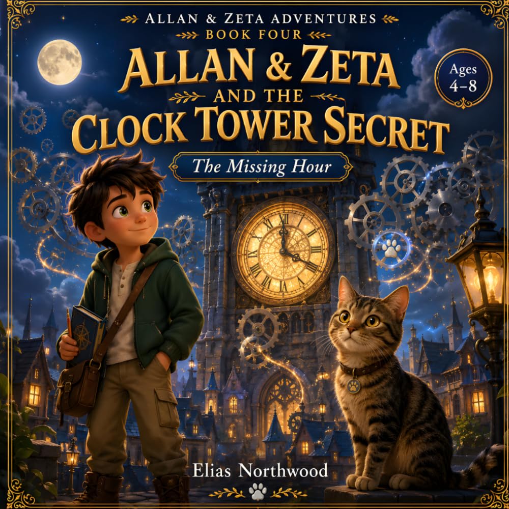 Allan & Zeta and the Clock Tower Secret: The Missing Hour: A Magical Mystery Adventure for Kids (Allan & Zeta Adventures)