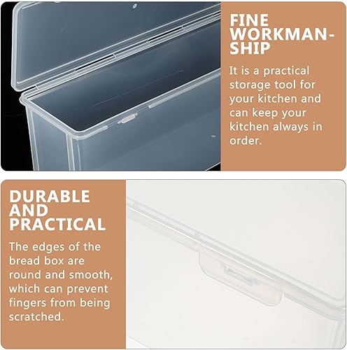 Miniatura 6 de DOITOOL Caja de conservación fresca hermética del conservador del envase de la caja de pan para el almacenamiento del pan