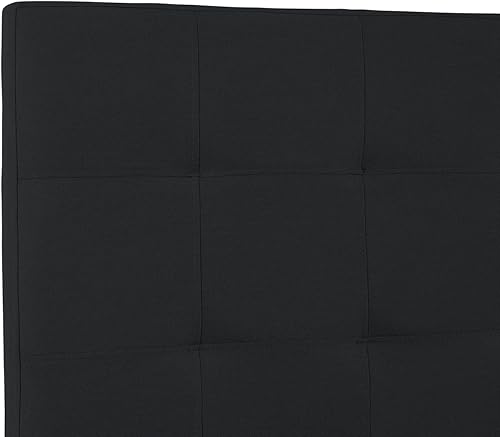 Miniatura 4 de Jessenia - Cabecera capitonada tapizada para cama tamaño Queen, 12 posiciones ajustables, cabecera montada en la pared, cabecera de tela de lino,