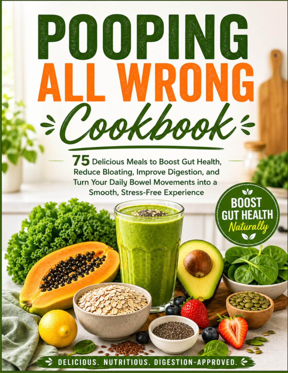 Pooping All Wrong Cookbook: 75 Delicious Meals to Boost Gut Health, Reduce Bloating, Improve Digestion, and Turn Your Daily Bowel Movements into a Smooth, Stress-Free Experience