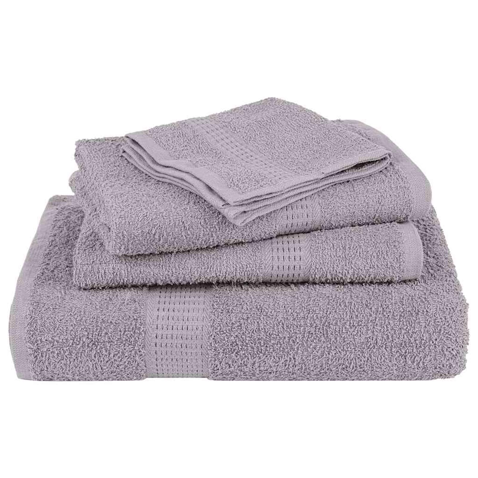 Asciugamani da Bagno FROGN 4 pz Grigio 100x150 cm 360 g/m2