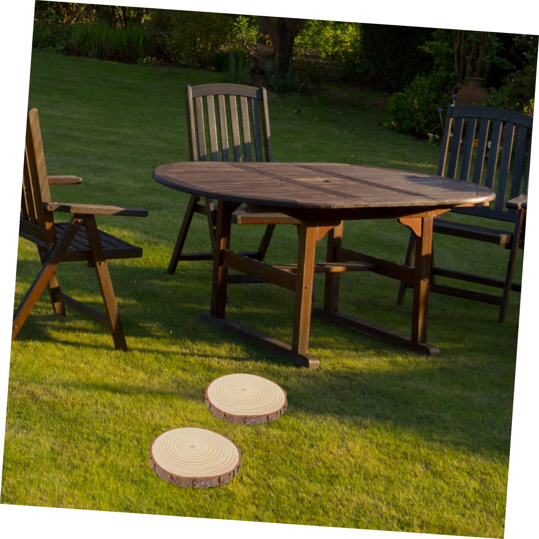 2 Stück Garten Trittsteine aus Dicke Natürliche Gartendeko für Gehwege Langlebig Robust und Handgefertigt für Garten und Außenbereiche