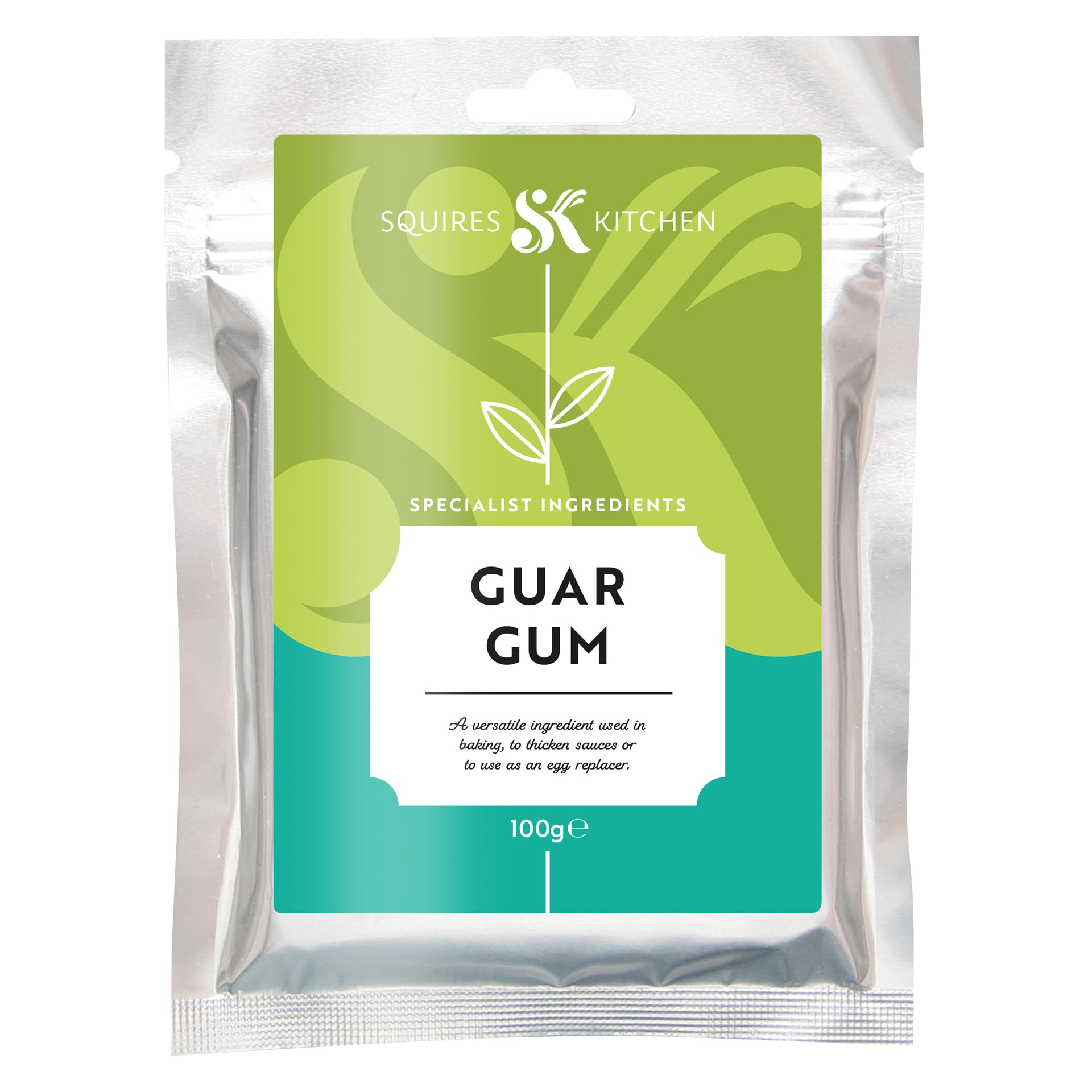 Squires Kitchen Guar Gum 100g- Specialist Ingredients Premium Quality Guar Gum Powder, Vegan, Non-GMO, Gluten Free