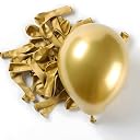 Juzfun Balloons for Birthday Decoration Kit Chrome Metallic Gold 20 pcs Latex Glossy Finish Party Balloon for Wedding, Anniversary Celebration 10 Inch Helium & Air Supported gallery image