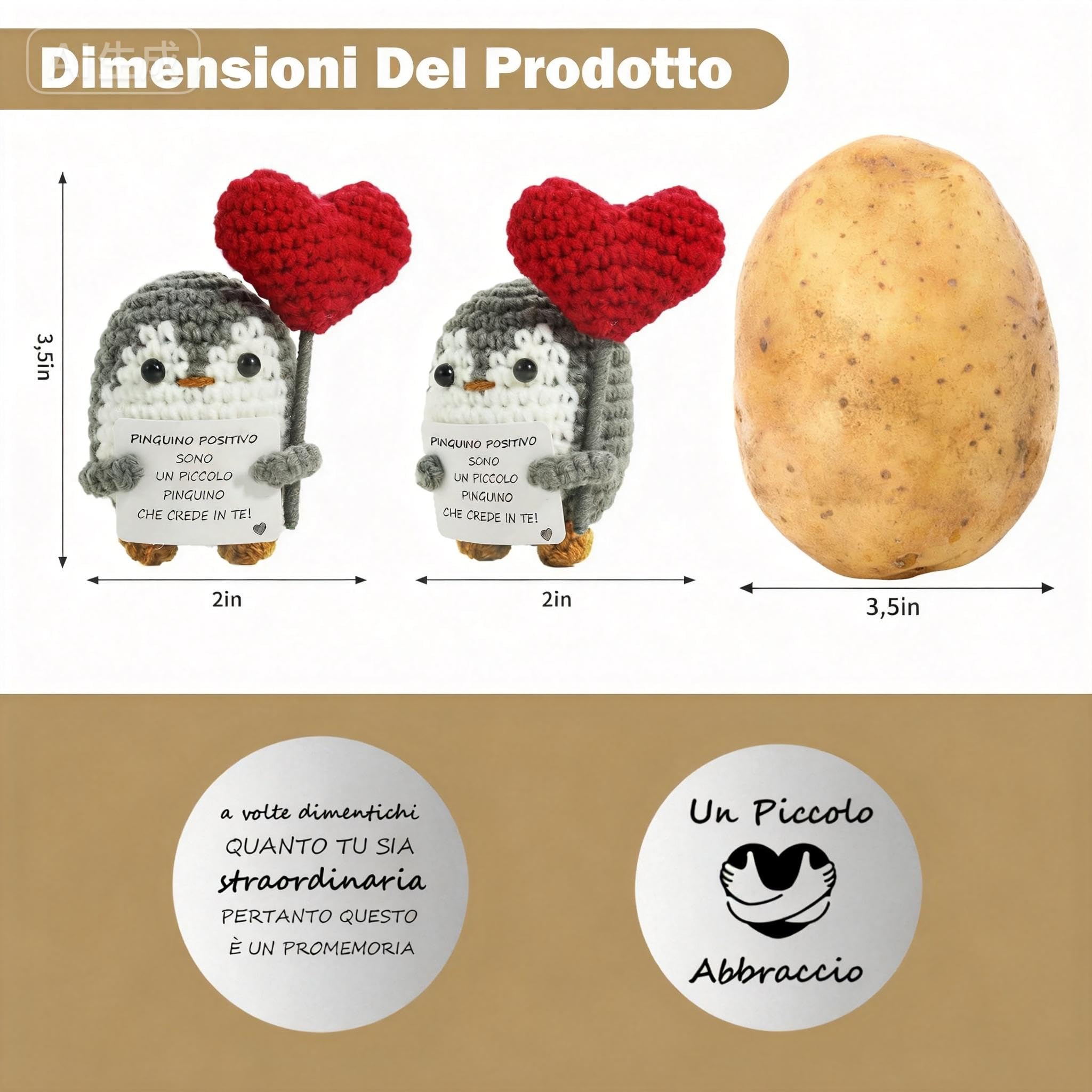 Regalo Donna Compleanno Regalo Uomo | Idee Regalo Originale e Divertente | Compleanno Bimba Bimbo | Pensiero per San Valentino | Peluche Motivazionale