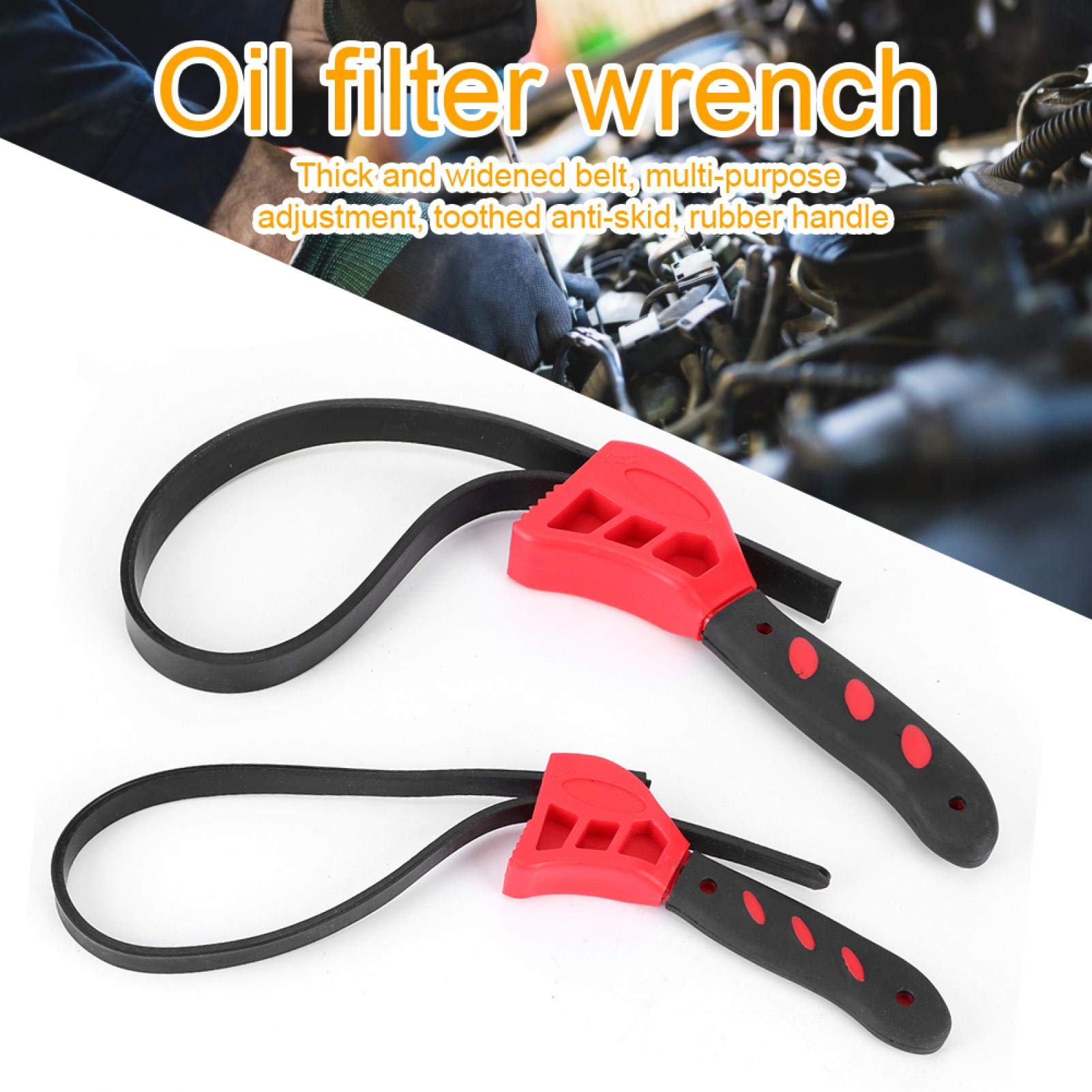 Clé à Courroie Filtre à Huile Sangle Clé Outil De Réparation
