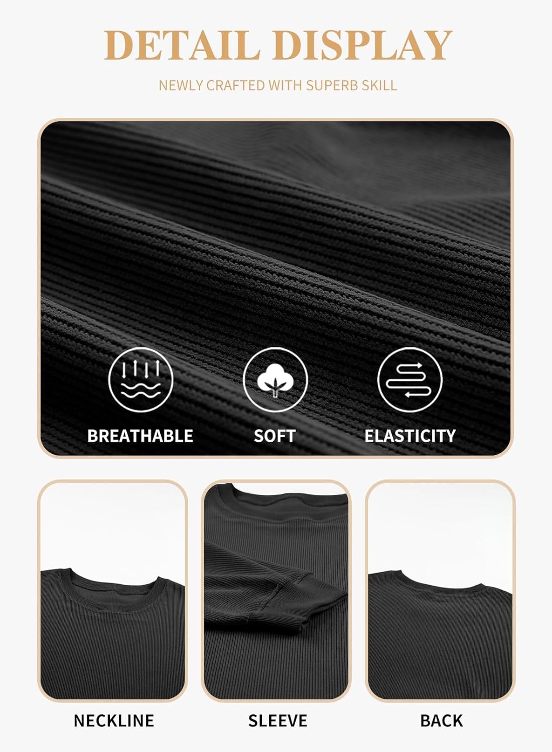 Eytino Women Plus Size Sweatshirts Long Sleeve Crew Neck Casual Oversized Soft Pullover Tops Shirts(1X-5X) - Image 5