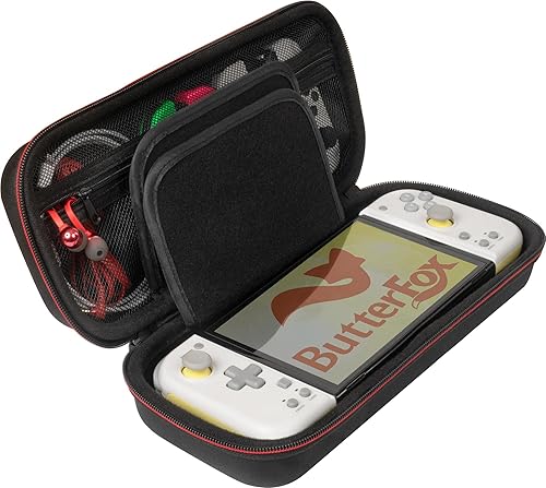 Miniatura 3 de ButterFox Funda de transporte para Hori Split Pad Compact, 20 soportes de ranura de juego (18 físicos + 2 digitales), compatible tanto con