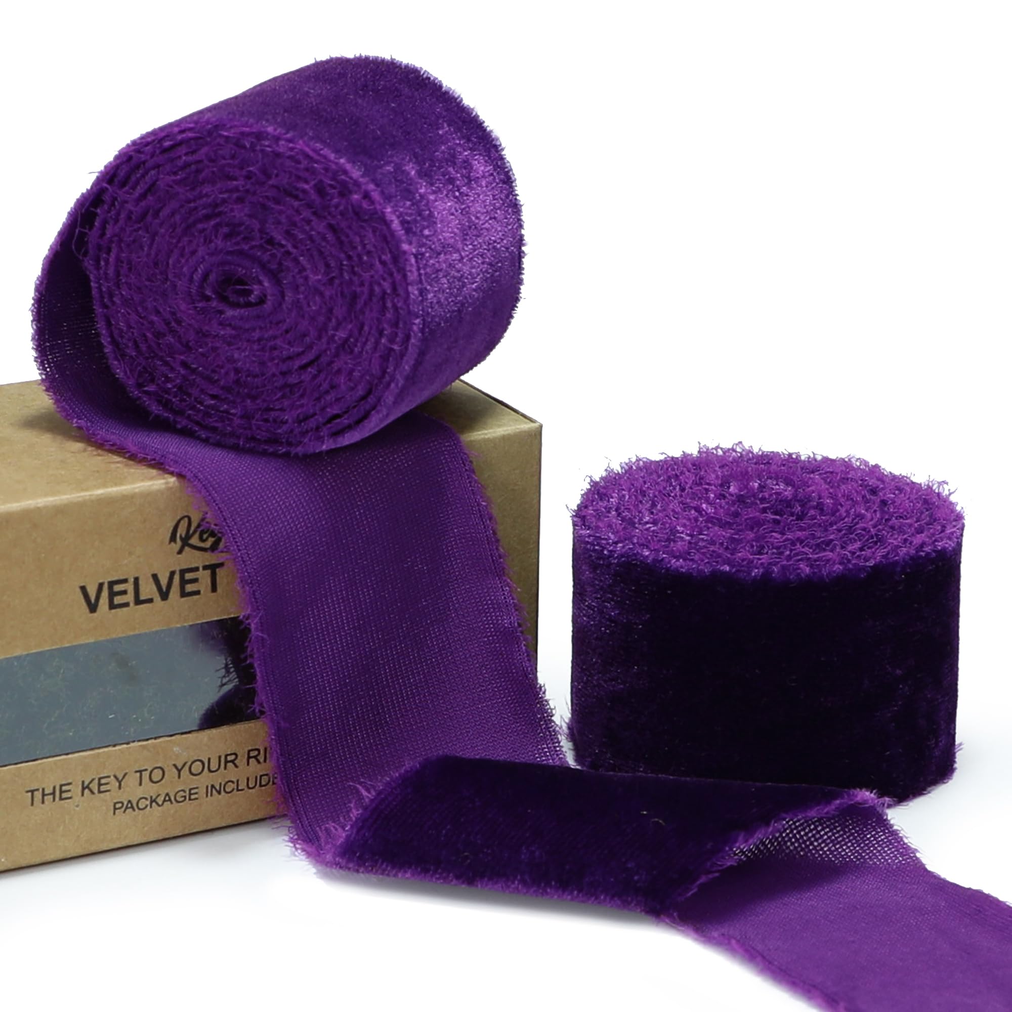 Amazon.com: Keypan Purple Velvet Ribbon 1-1/2 inch Wide Handmade
