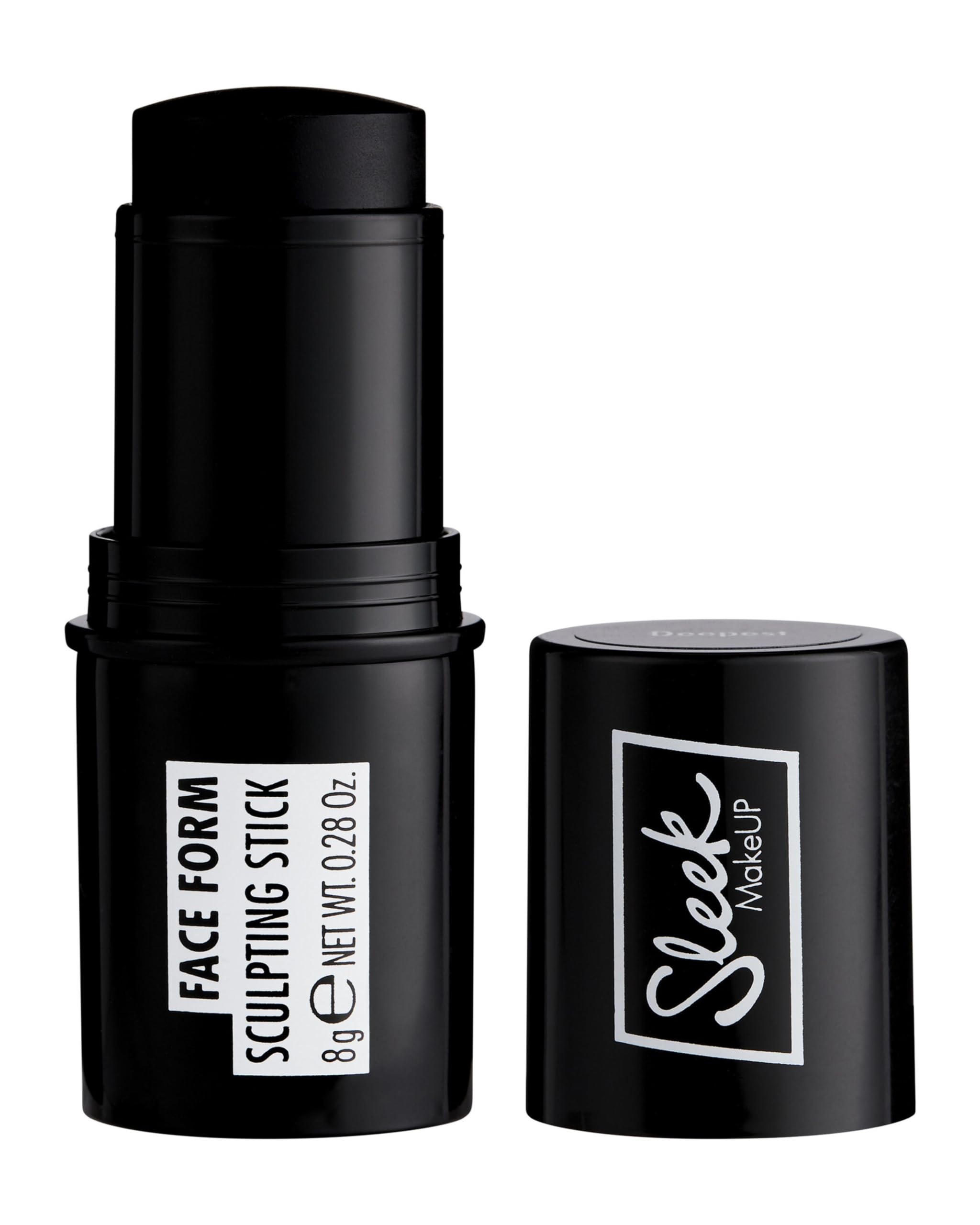 Sleek MakeUP Face Form Sculpting Stick, Flawless Natural Contour, Lightweight Buildable Gel Formula, Deepest, 8g