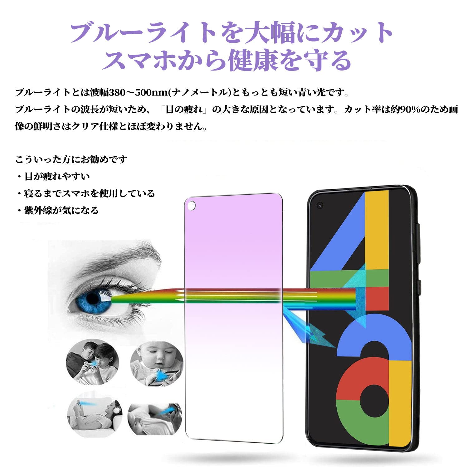 Google Pixel 4a ライトブルー(箱付き) ガラスザムライ Google Pixel9a 8 8a Pro 6a 5 4a 5G Pixel3