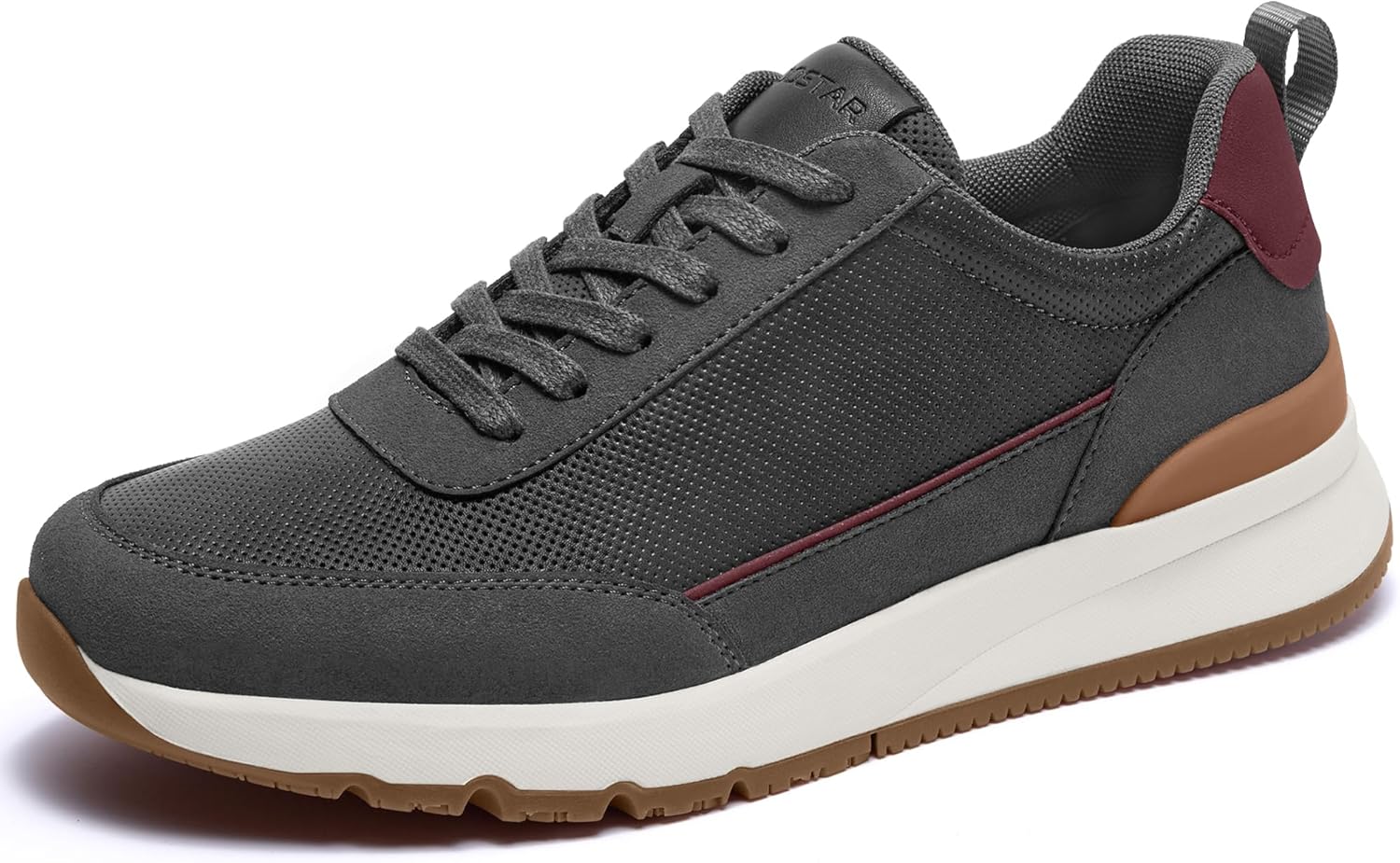 Mens Casual Shoes Comfortable Dress Sneakers Lightweight Lace-up Non Slip Walking Shoes