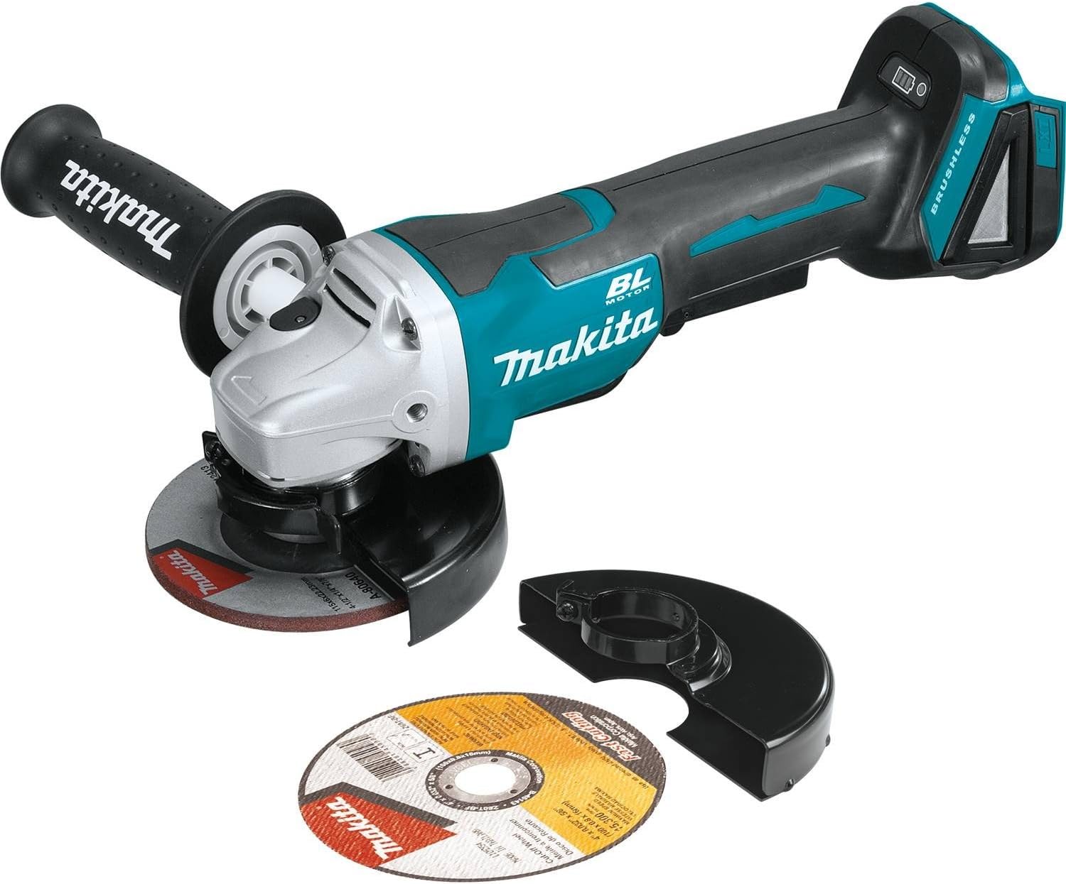 Makita XAG06Z 18V LXT® Lithium-Ion Brushless Cordless 4-1/2" Paddle Switch Cut-Off/Angle Grinder, Tool Only