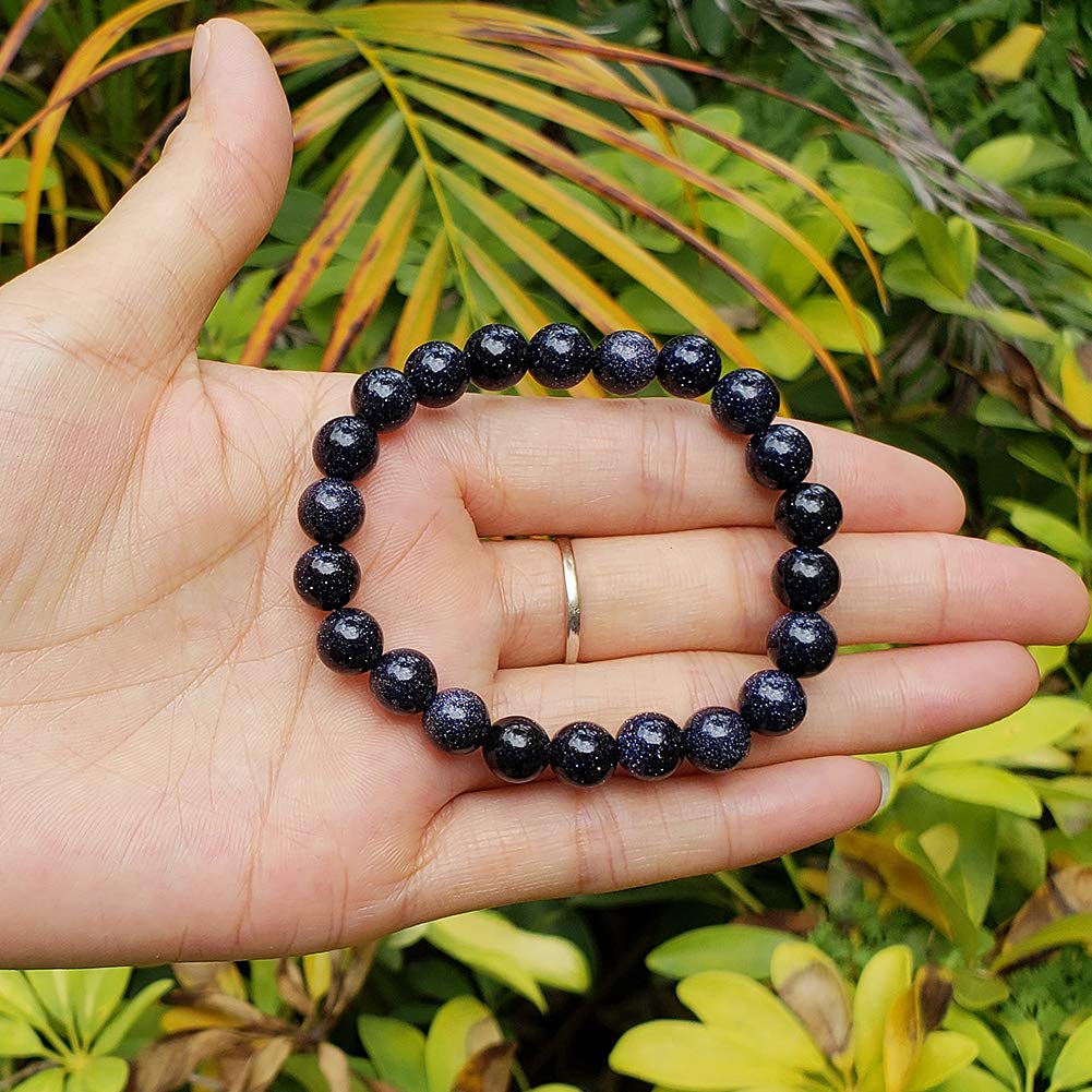 Stretch Bracelet for Women Men, Natural Gemstone Round Stone Crystal Beads for Beaded Elastic Bracelet - Image 6