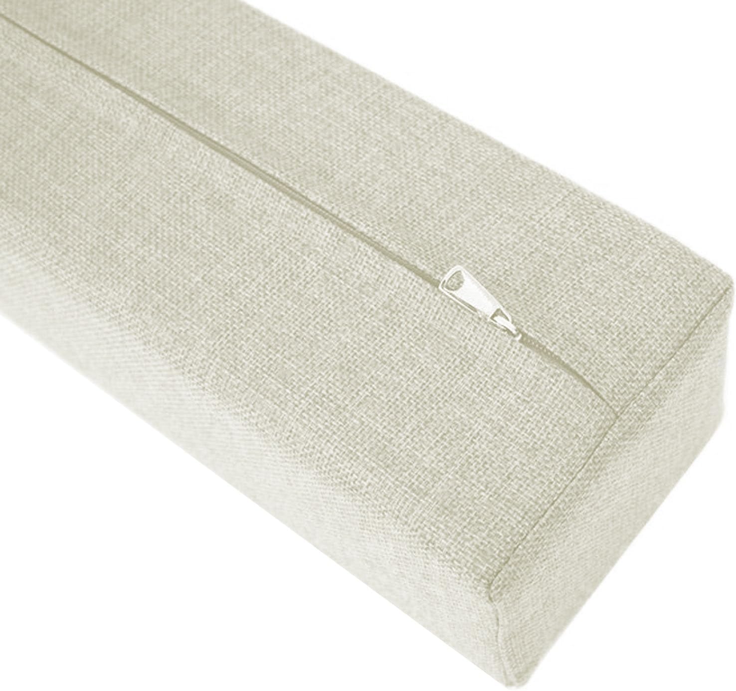 XMAYODS Bed Extender Mattress Side Twin to Full for Kids, Bed Gap/Space Filler, Headboard Pillow Between Headboard and Mattress or Wall, High-Density Foam with Removable Cover(Beige,200x15x25cm)