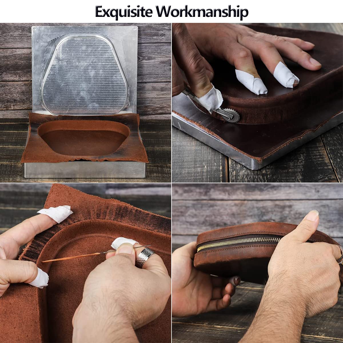 Funda de Piel Auténtica Compatible con Auriculares AirPods Max, Estuche de Transporte de Viaje Hecha a Mano con Cordón de Cuero, Carcasa Protectora Bolsa de Almacenamiento Portátil para AirPods Max