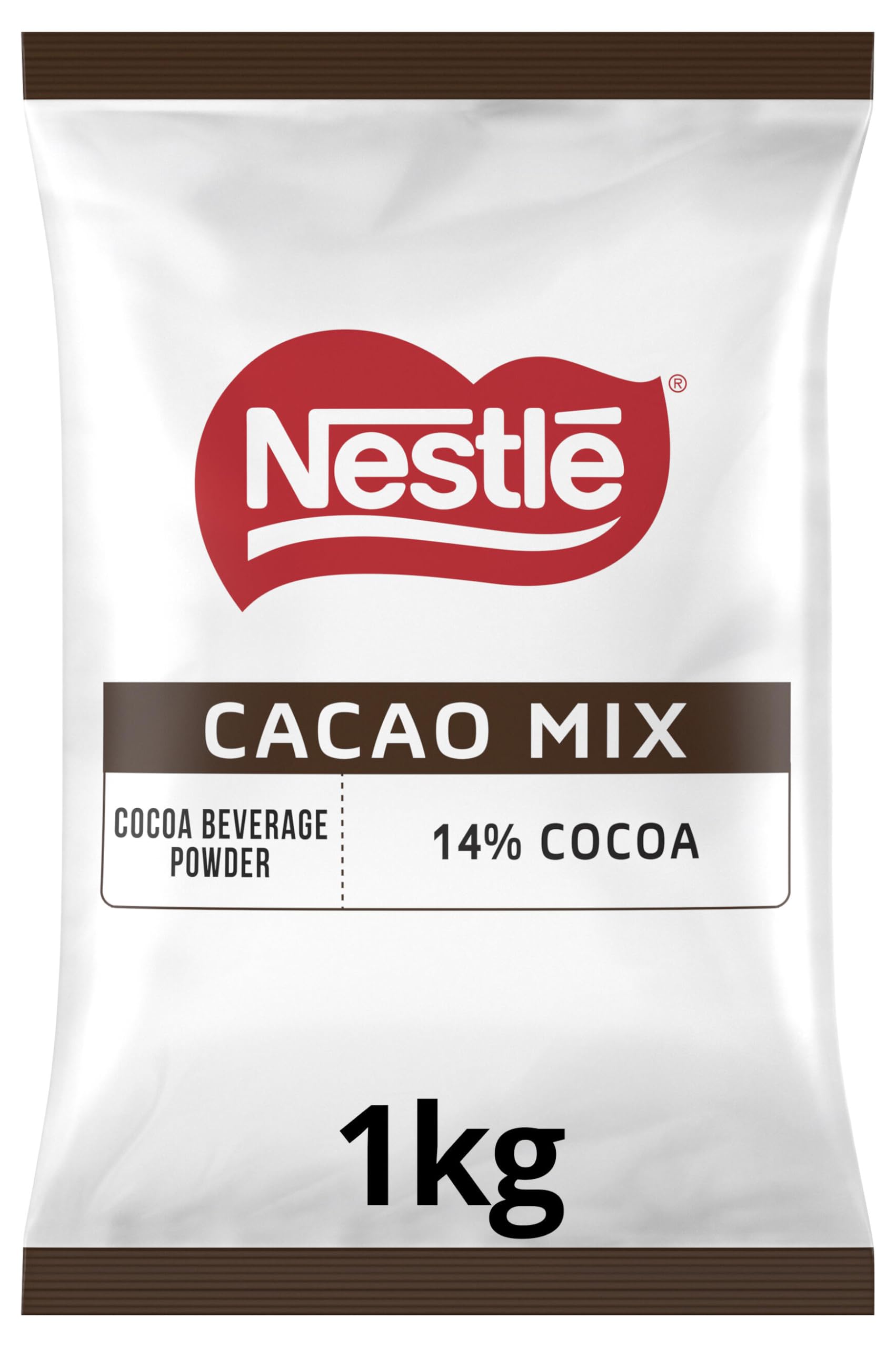 NESTLÉ Cacao Mix, kakaohaltiges Getränkepulver für Automaten, 1er Pack (1 x 1kg Beutel)