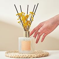 Vista 3 de Cocorrína Difusor de varillas – Difusor perfumado de vainilla cálida con 8 varillas, difusor de varillas de fragancia para el hogar para decoración