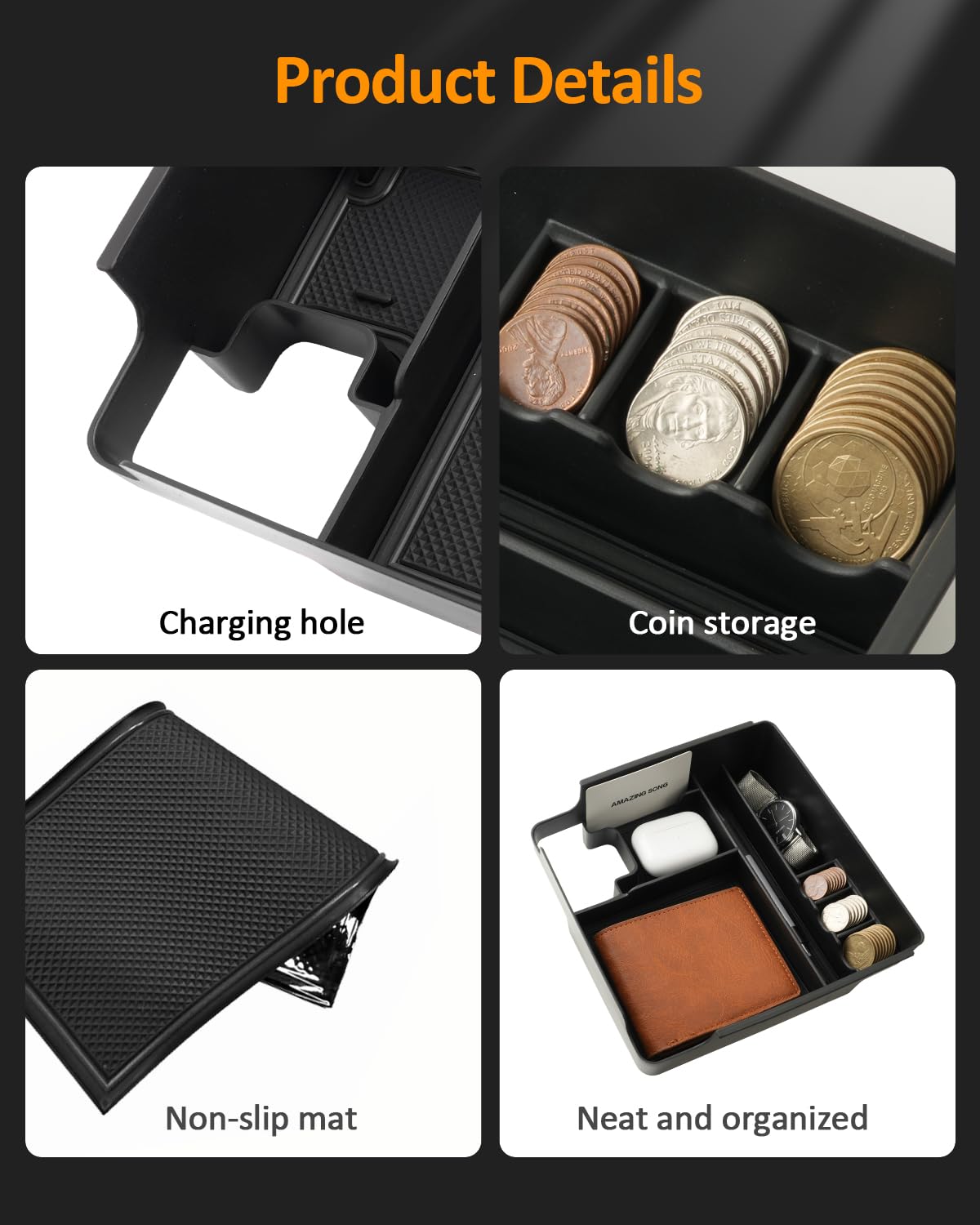 Amazon.com: CDEFG 2022-2025 2026 Frontier Center Console Organizer 