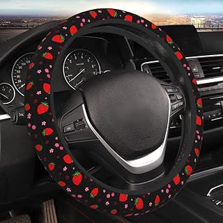 Cherry Strawberry Neoprene Steering Wheel Cover - 15 inch Car Accessories