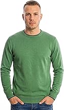 Men's Long Sleeve Cotton Sweater – Classic Crew Neck 100% Cotton with Profile, Soft and Breathable, Versatile and Elegant Style – Made in Italy – Gift Idea with Box Included