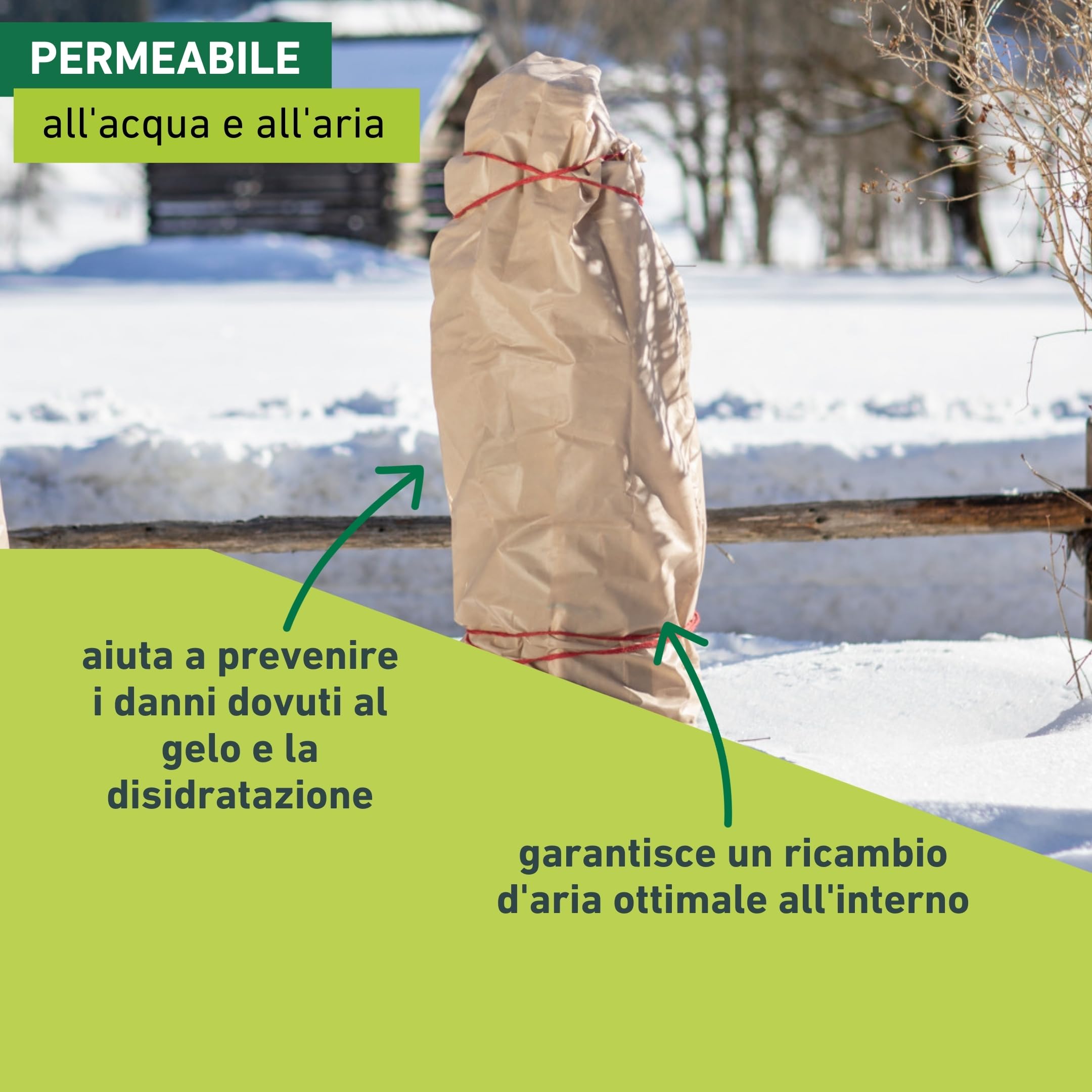 Jopassy Velo invernale di protezione 2x 100g/m² per piante in vaso
