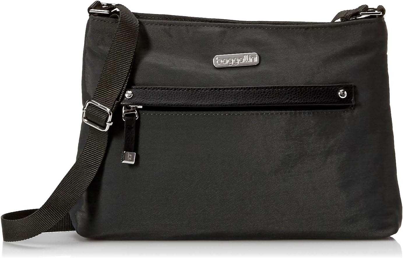 Baggallini All Around Crossbody Bag - Slim Profile, Lightweight Crossbody Travel Bag with Zippered Closure and Pockets