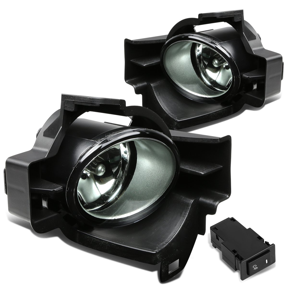 Compatible with Altima L32A 4-Door Pair of Driving Bumper Driving Fog Lights + Wiring Kit + Switch (Smoked Lens)