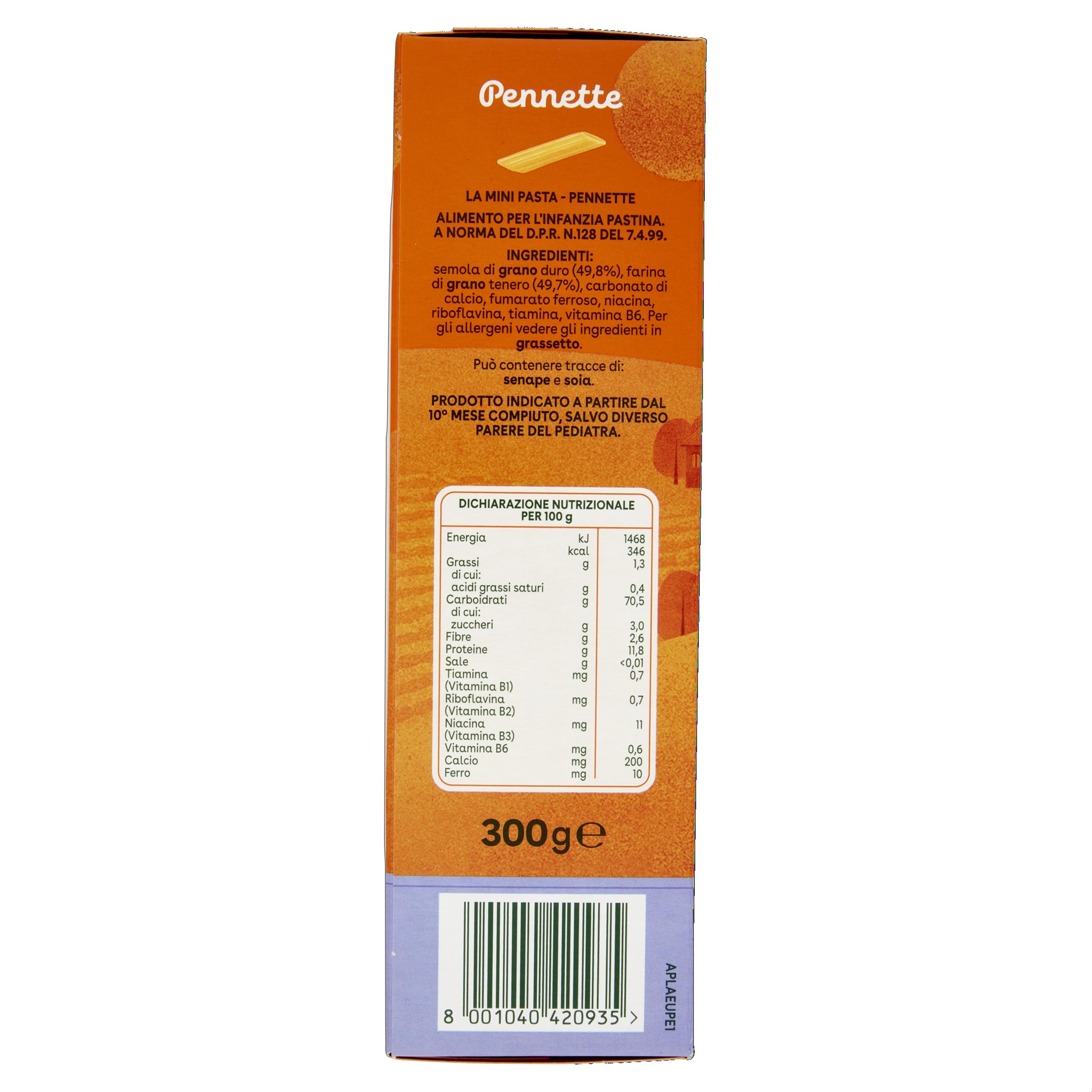 Plasmon Pastina Pennette 300g (12 Confezioni)