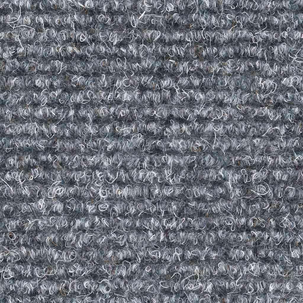 Lot de 20 tapis d'escalier autocollants - 65 x 21 x 4 cm - Gris clair - Semi-circulaires - Antidérapant - Avec protection contre les marches et le bruit - Pour escalier en bois, escalier en