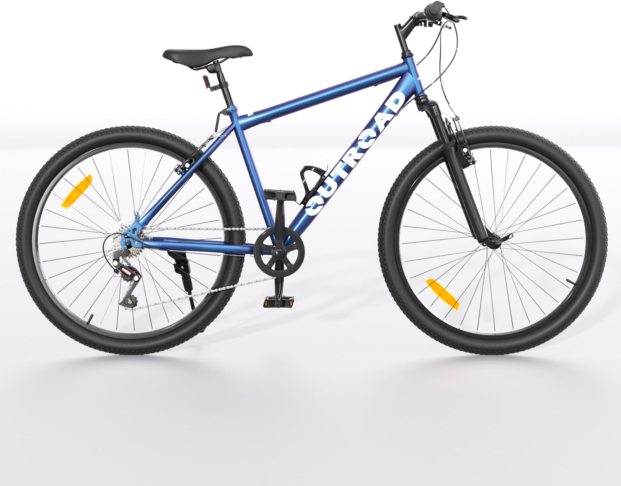 26 inch Mountain Bike Dual Full Suspension, Outdoor Hybrid Bikes,7-Speed/High-Carbon Steel, for Men Women Adult, MTB Bicycle with Suspension Fork,Sleek Colors