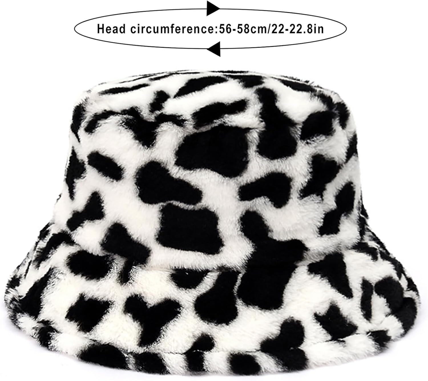 Malaxlx Faux Fur Bucket Hat – Fluffy Fuzzy Plush Warm Winter Hat Soft Cozy for Women Men Teens - Image 7