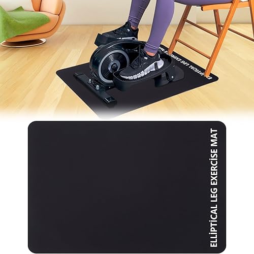 TOBWOLF Non-Slip Workout Mat for Ellipse Leg Exerciser, Ellipse Machine Mat, Exercise Mat for Under Desk Ellipticals, Suitable for Electric Seated