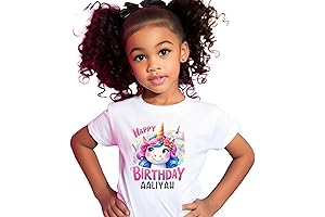 Custom Unicorn Birthday Shirts for the Perfect Toddler Girl's Birthday Extravaganza