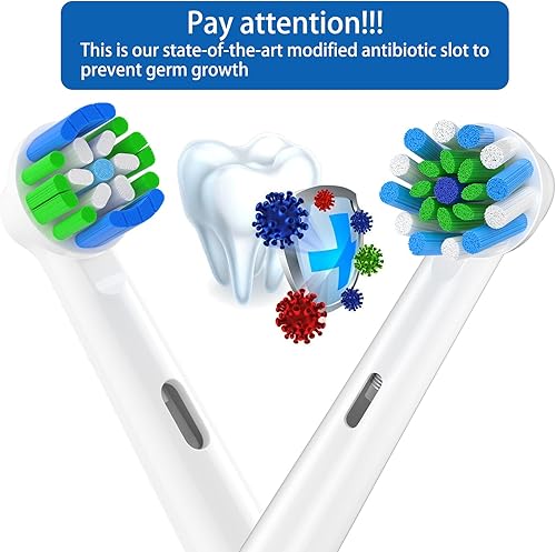Miniatura 5 de AOBAMA Cabezales de cepillo de dientes de repuesto compatibles con Oral-B Braun, 16 cabezales de cepillo de dientes eléctricos para Oral B Cabezales
