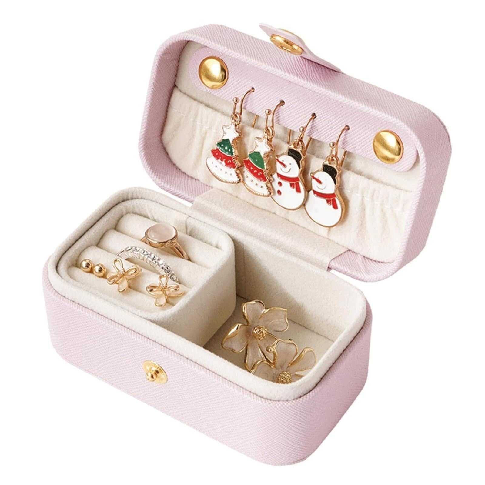 Coffret à bijoux haut de gamme en similicuir chic