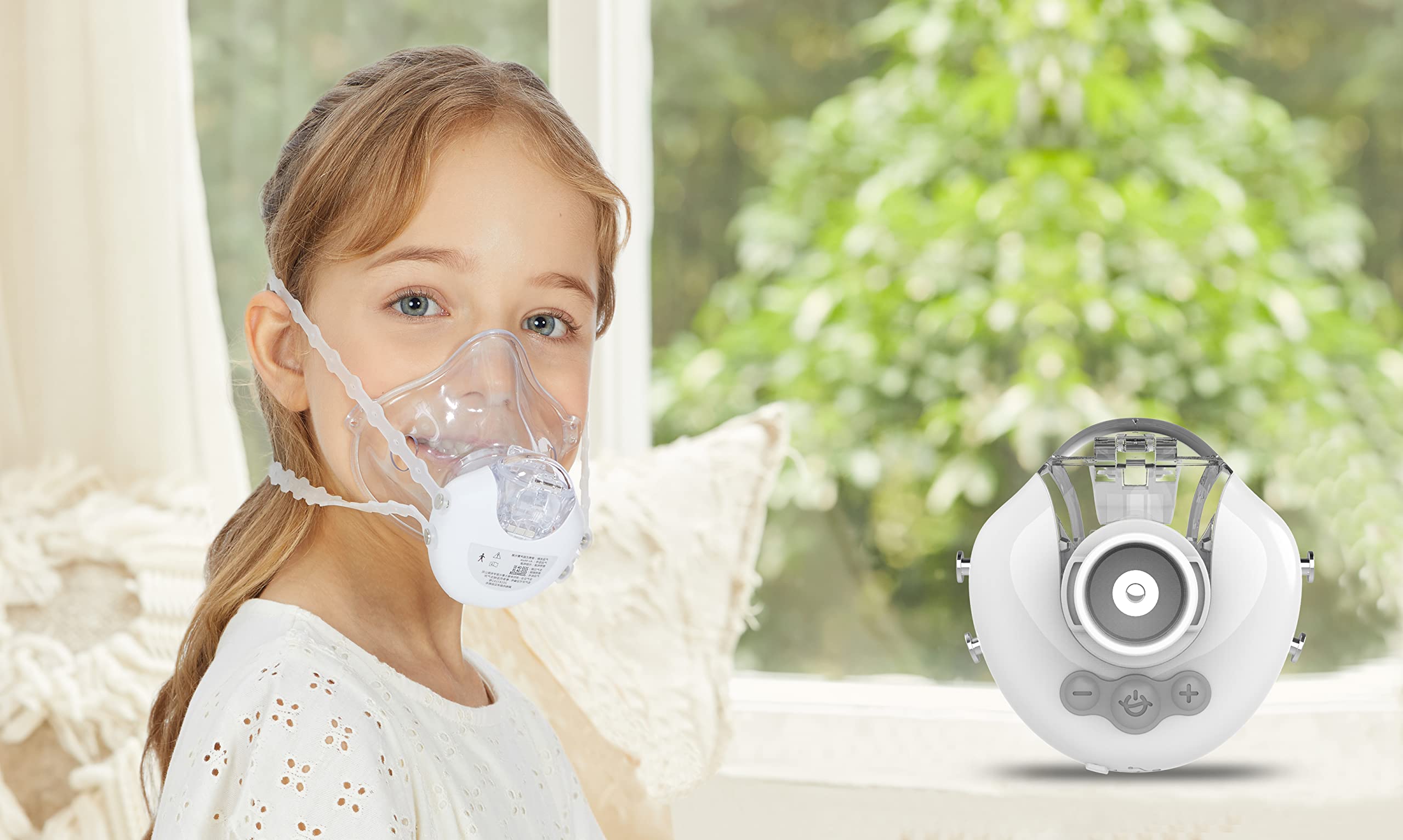 Nebualdo Hands-Free. Nebulizador Manos Libres Ultraligero Portátil. Adecuado para tratamiento de trastornos respiratorios. Uso Diario. Última Tecnología. Velocidad de nebulización regulable - 6ml.