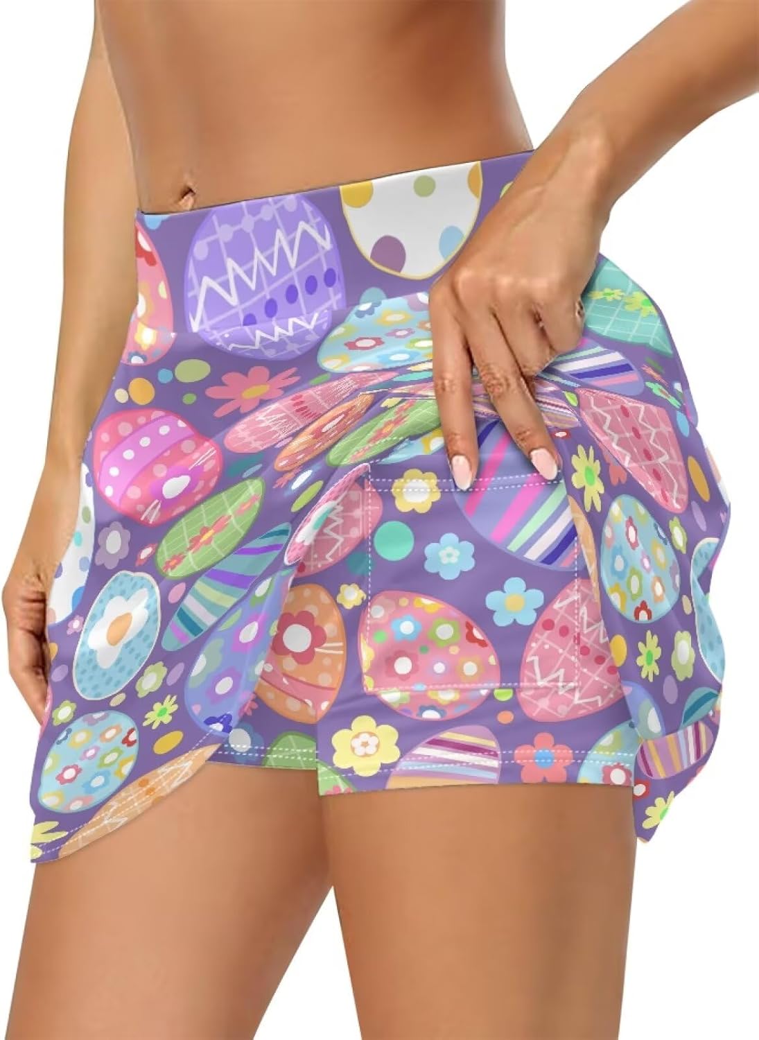 Tennis Skirts for Women 2 In1 High Waisted Athletic Golf Skorts Skirt with Pocket Running Workout Activewear XS-3XL