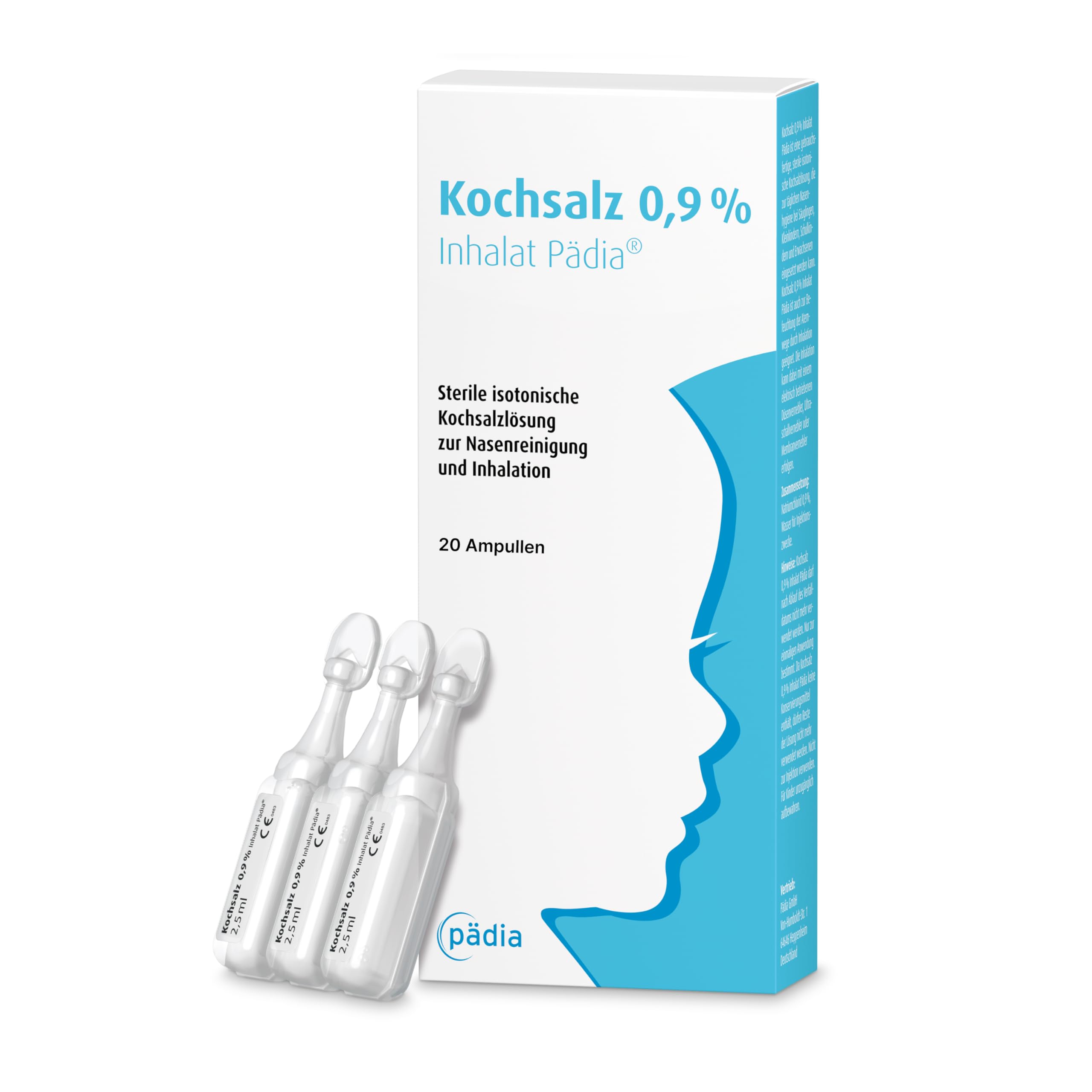 KOCHSALZ 0,9% Inhalat Pädia Ampullen 20X2.5 ml